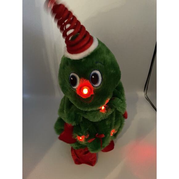 Dandee CHRISTMAS TREE Singing Animated Plush Light-Up Figure Springy Hat -WORKS - Picture 9 of 10